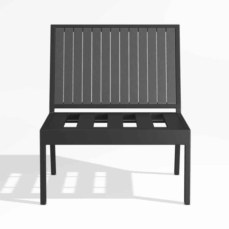 Alfresco Black Metal Outdoor Armless Chair Frame