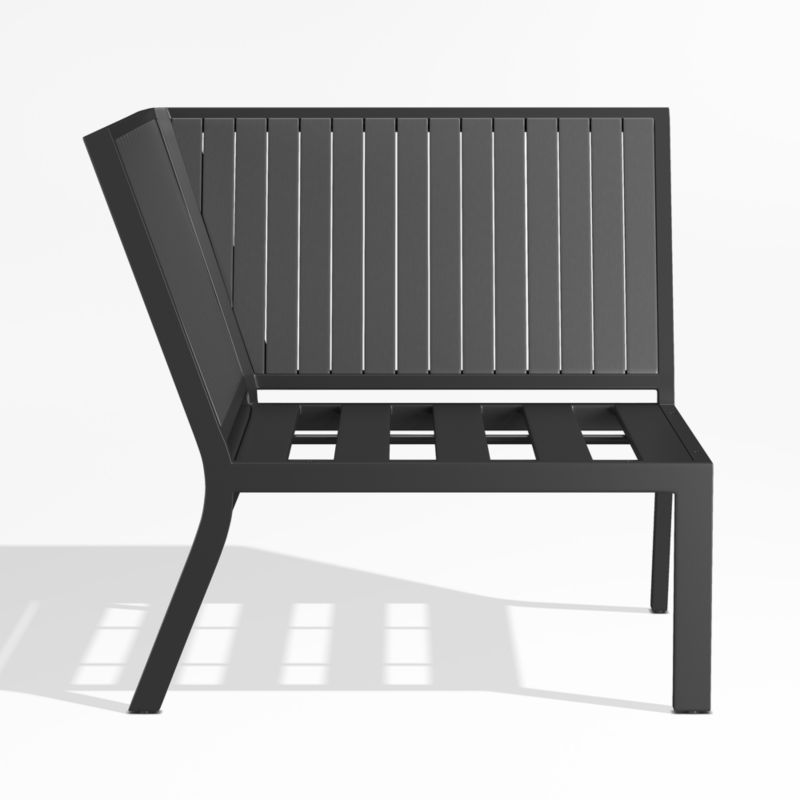 Alfresco Black Metal Outdoor Corner Chair Frame