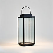 Walker Black Metal Outdoor Lantern 30.25"