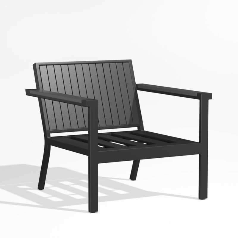Alfresco Black Metal Petite Outdoor Lounge Chair Frame