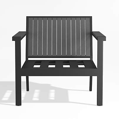 Alfresco Black Metal Petite Outdoor Lounge Chair Frame