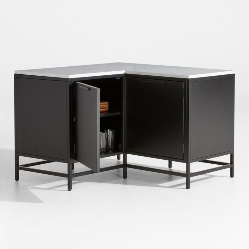 Alfresco Black Corner Outdoor Kitchen Cabinet Set - image 4 of 11