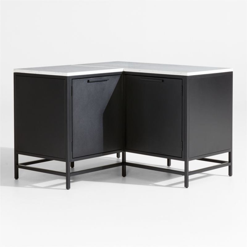 Alfresco Black Corner Outdoor Kitchen Cabinet Set - image 0 of 11