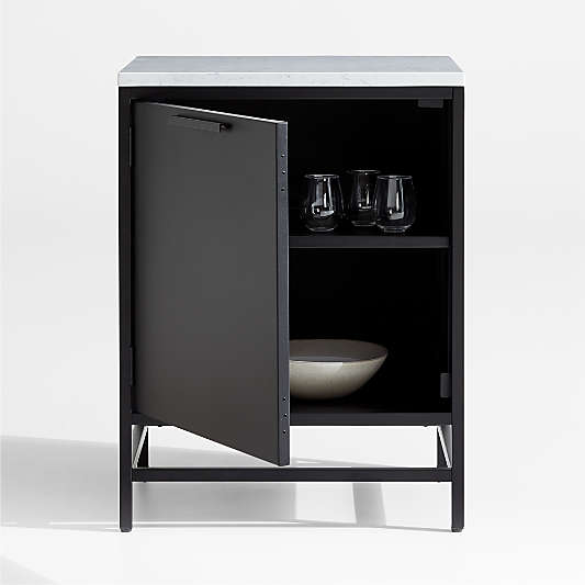 Alfresco Black Single Outdoor Kitchen Cabinet