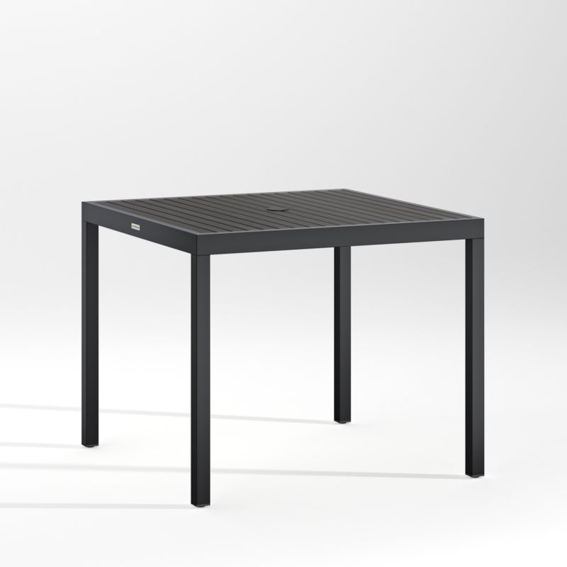 Alfresco 35" Black Outdoor Cafe Table - image 0 of 8