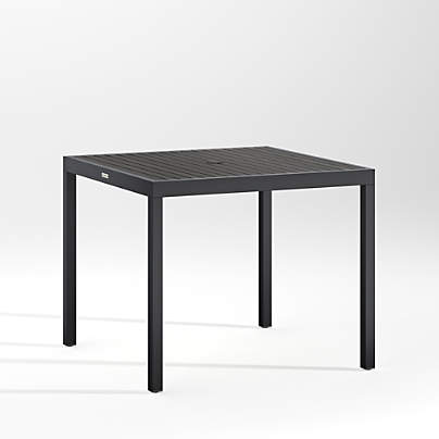 Alfresco 35" Black Outdoor Cafe Table