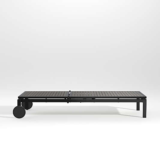 Alfresco Black Outdoor Chaise Lounge