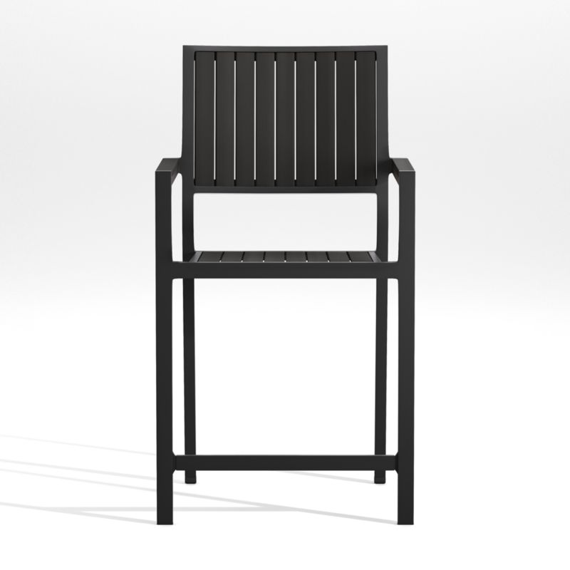 Viewing product image Alfresco 24" Black Outdoor Counter Stool - image 1 of 6