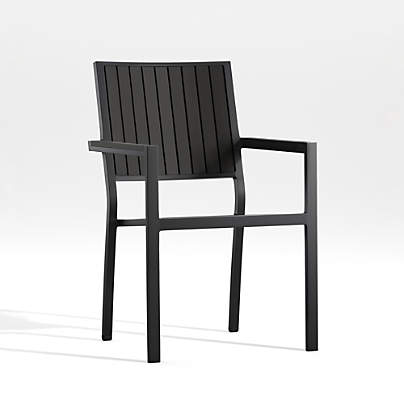 Alfresco Black Outdoor Dining Armchair