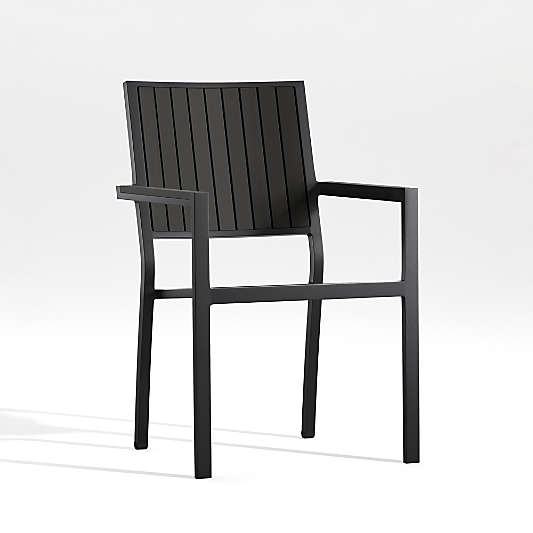 Alfresco Black Outdoor Dining Armchair
