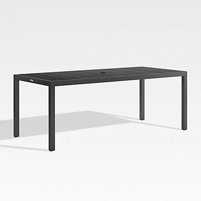 View Alfresco 78" Black Rectangular Outdoor Dining Table details