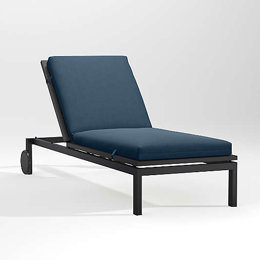 Alfresco Replacement Cast Harbor Blue Sunbrella ® Outdoor Chaise Lounge Cushion