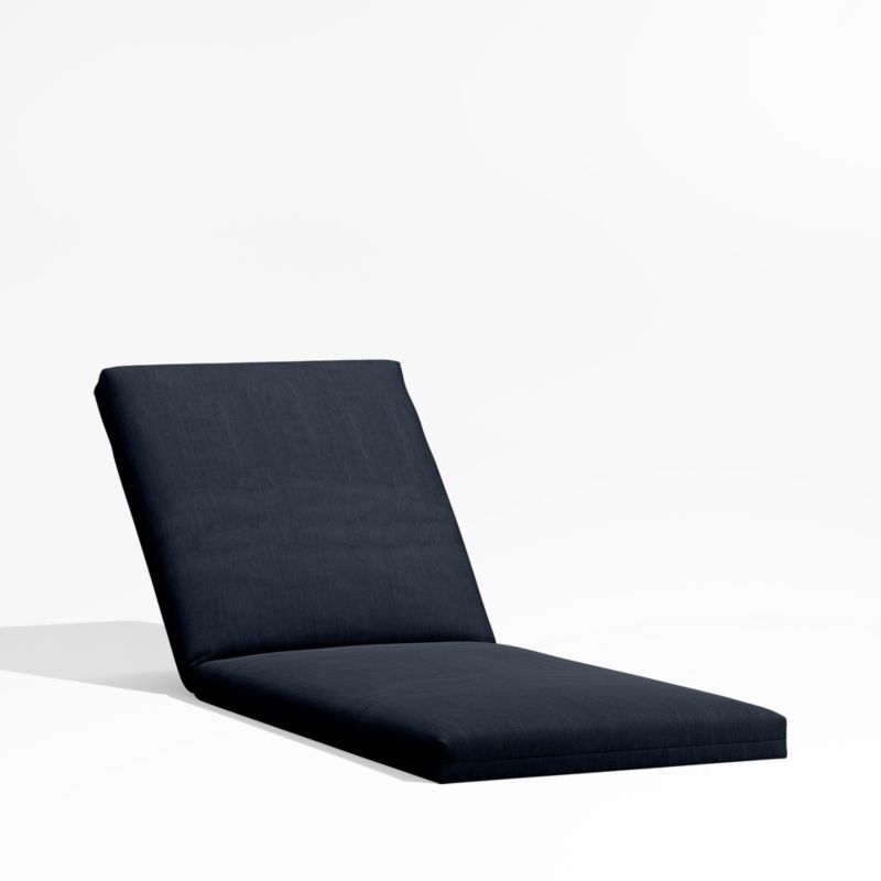 Viewing product image Alfresco Navy Blue Sunbrella ® Outdoor Chaise Lounge Cushion - image 1 of 1