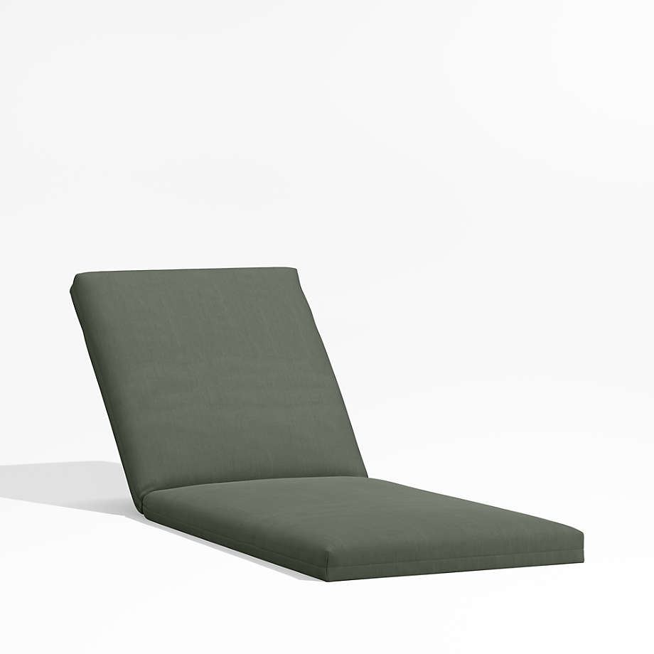 Alfresco Sage Green Sunbrella Outdoor Chaise Lounge Cushion + Reviews