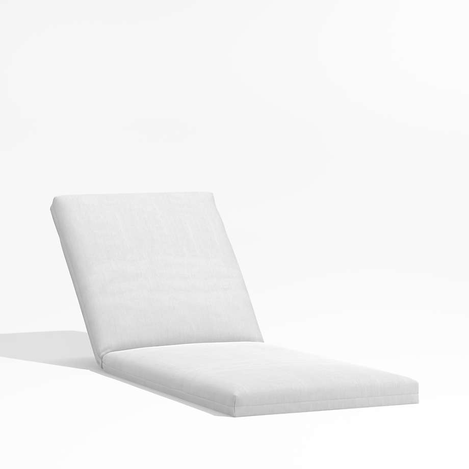 Alfresco White Sunbrella Outdoor Chaise Lounge Cushion + Reviews