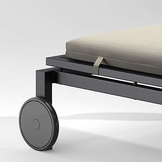 Alfresco Replacement Ash Brown Sunbrella ® Outdoor Chaise Lounge Cushion