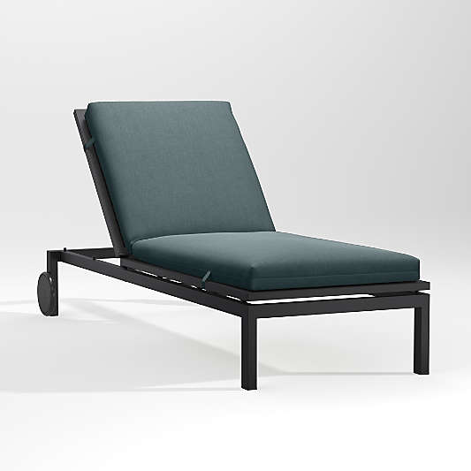 Alfresco Black Outdoor Chaise Lounge