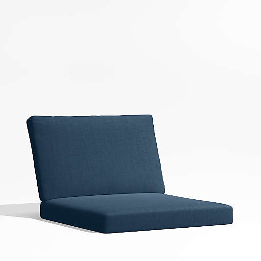 Alfresco Petite Cast Harbor Blue Sunbrella ® Outdoor Lounge Chair Cushion