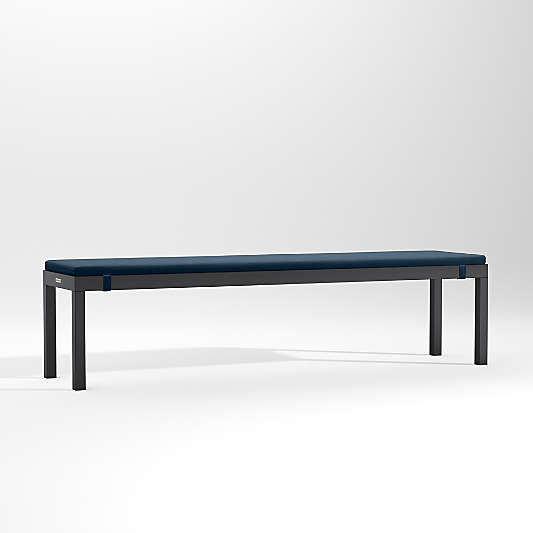 Alfresco Cast Harbor Blue Sunbrella ® Outdoor Dining Bench Cushion