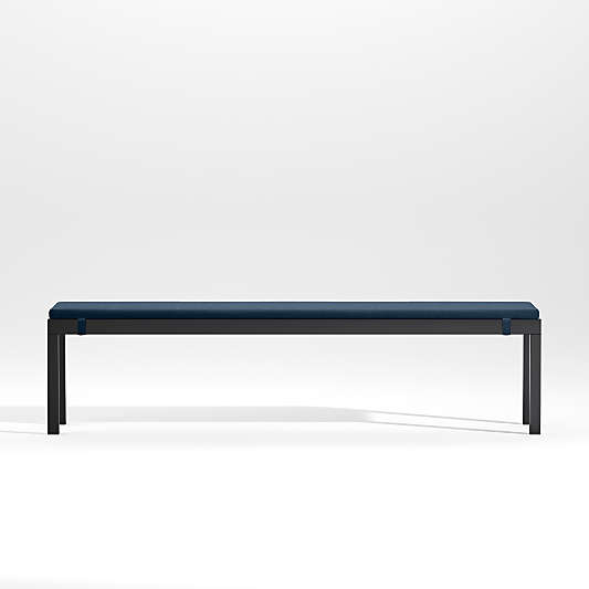 Alfresco Replacement Cast Harbor Blue Sunbrella ® Outdoor Dining Bench Cushion