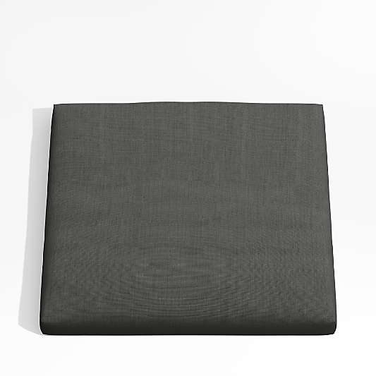 Alfresco Charcoal Grey Sunbrella ® Outdoor Dining Chair Cushion