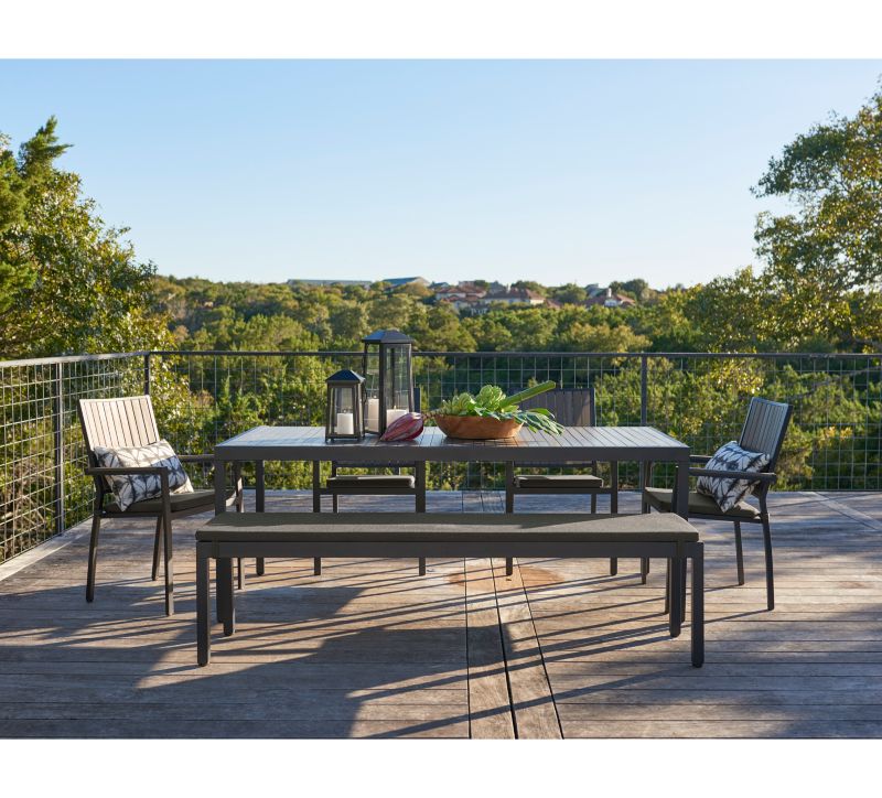 Alfresco Grey Outdoor Dining Bench - image 4 of 9