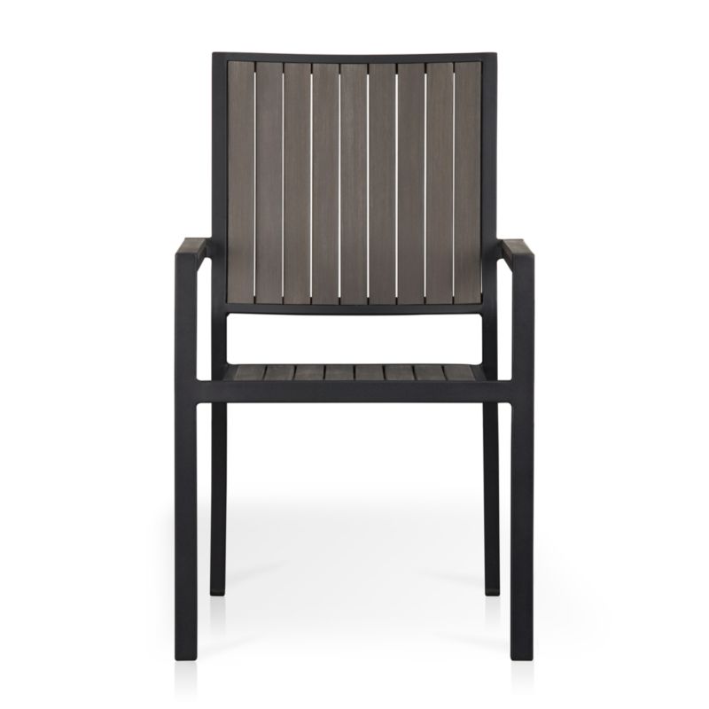 Alfresco Grey Outdoor Dining Arm Chair - image 10 of 11