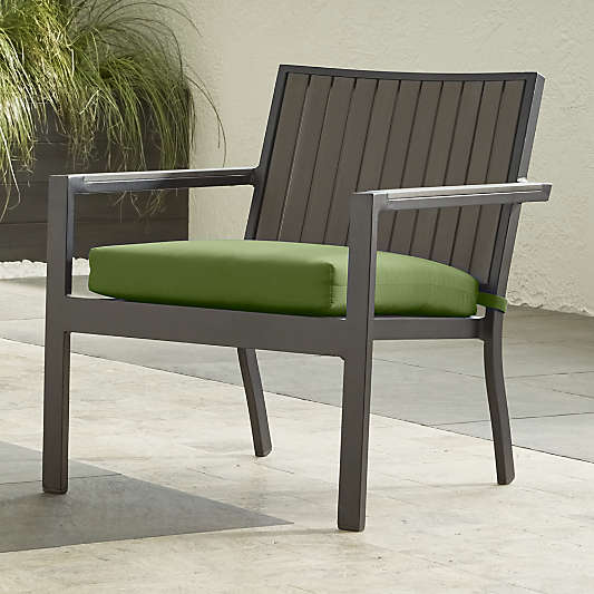 Alfresco Grey Lounge Chair with Cilantro Sunbrella ® Cushion