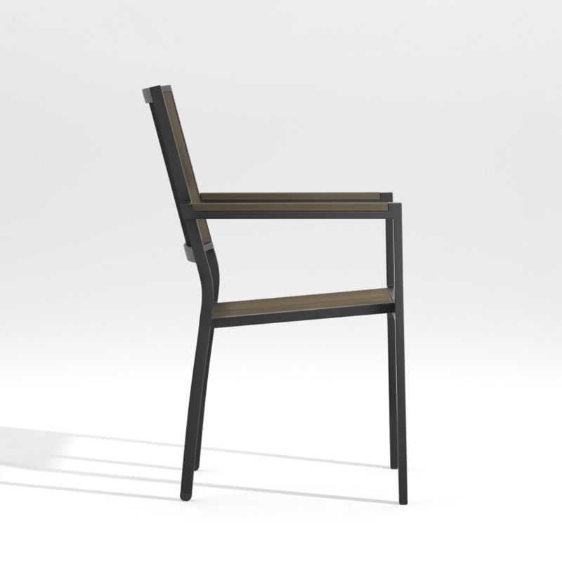 Alfresco Grey Outdoor Dining Arm Chair - image 6 of 11