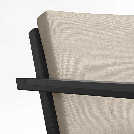 Alfresco Replacement Petite Flax Beige Sunbrella ® Outdoor Lounge/Armless Chair Cushion