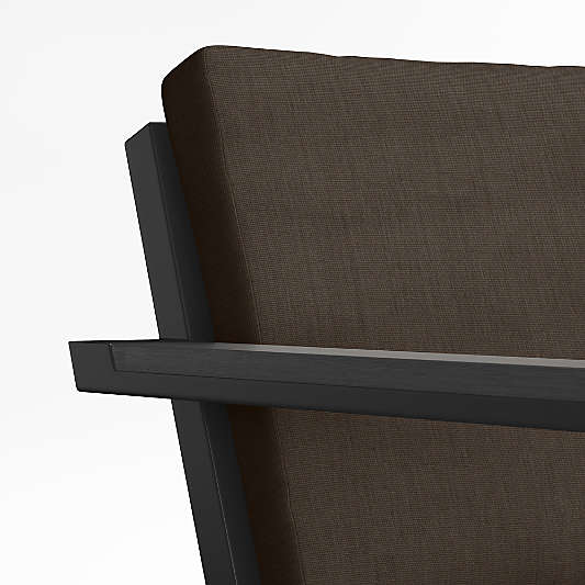 Alfresco Replacement Petite Java Brown Sunbrella ® Outdoor Lounge/Armless Chair Cushion