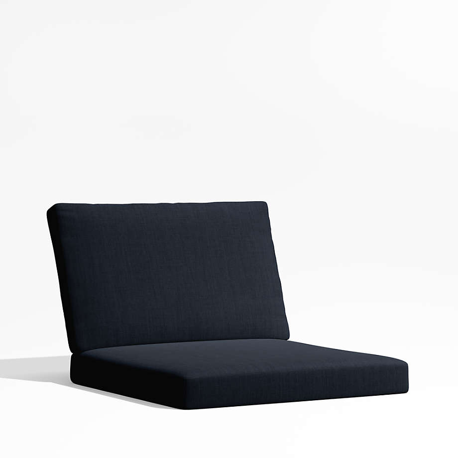 Alfresco Navy Blue Sunbrella Outdoor Lounge Chair Cushion + Reviews