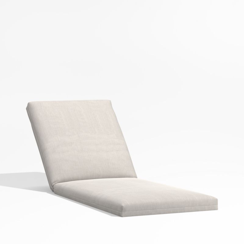 Alfresco Black Outdoor Chaise Lounge with Silver Sunbrella ® Cushion