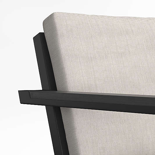 Alfresco Black Metal Petite Outdoor Lounge Chair Frame