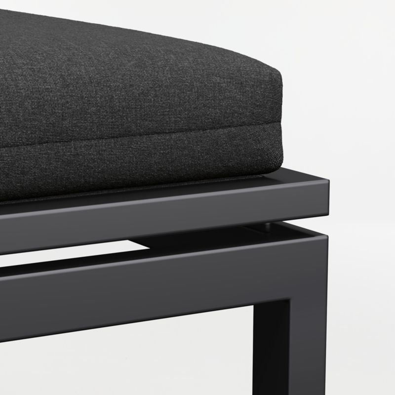 Alfresco Black Metal Outdoor Sun Lounger with Canvas Black Sunbrella ® Cushion - image 7 of 8