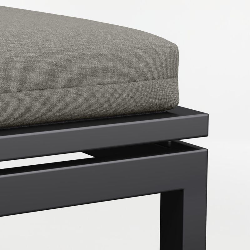 Alfresco Black Metal Outdoor Sun Lounger with Canvas Charcoal Sunbrella ® Cushion - image 7 of 8