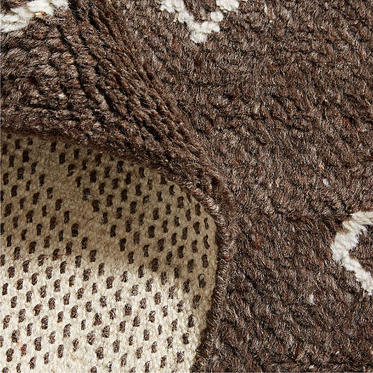 Algiers Wool Hand-Knotted Brown Area Rug