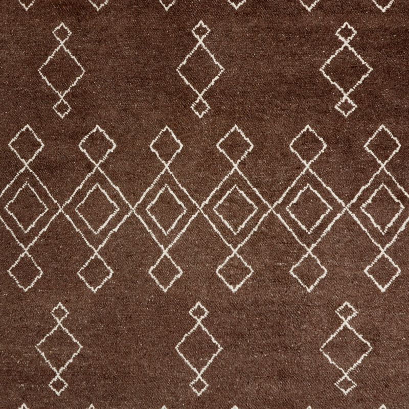 Algiers Wool Hand-Knotted Brown Area Rug 10'x14' - image 0 of 4