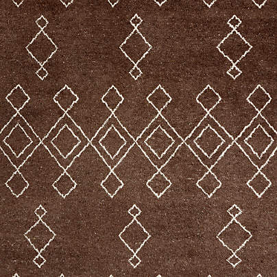 Algiers Wool Hand-Knotted Brown Area Rug 8'x10'