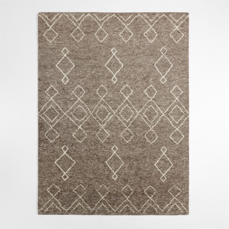 Algiers Wool Hand-Knotted Grey Area Rug 6'x9' - image 2 of 5