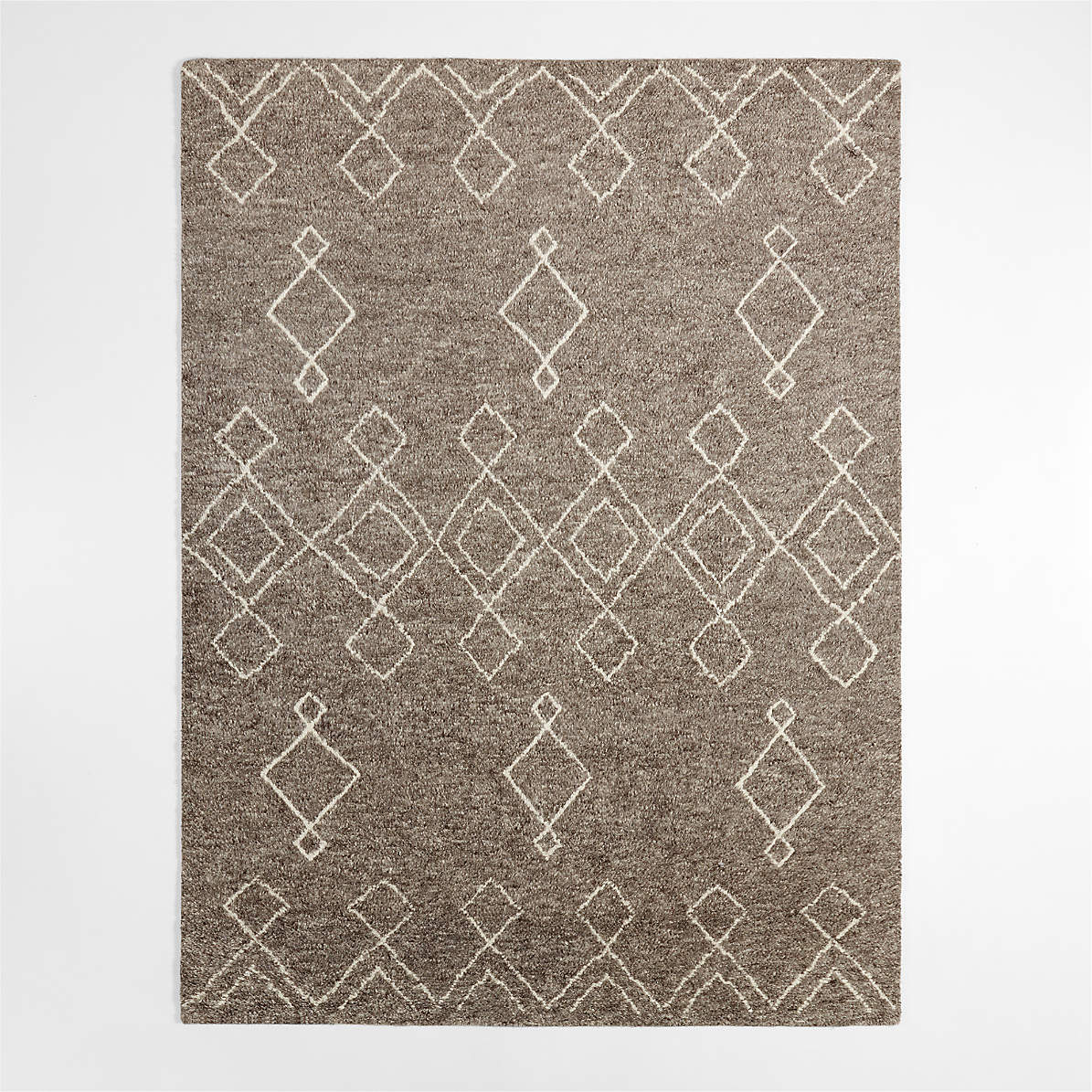 Provence Jute and Wool Hand-Knotted Taupe Brown Area Rug 6'x9