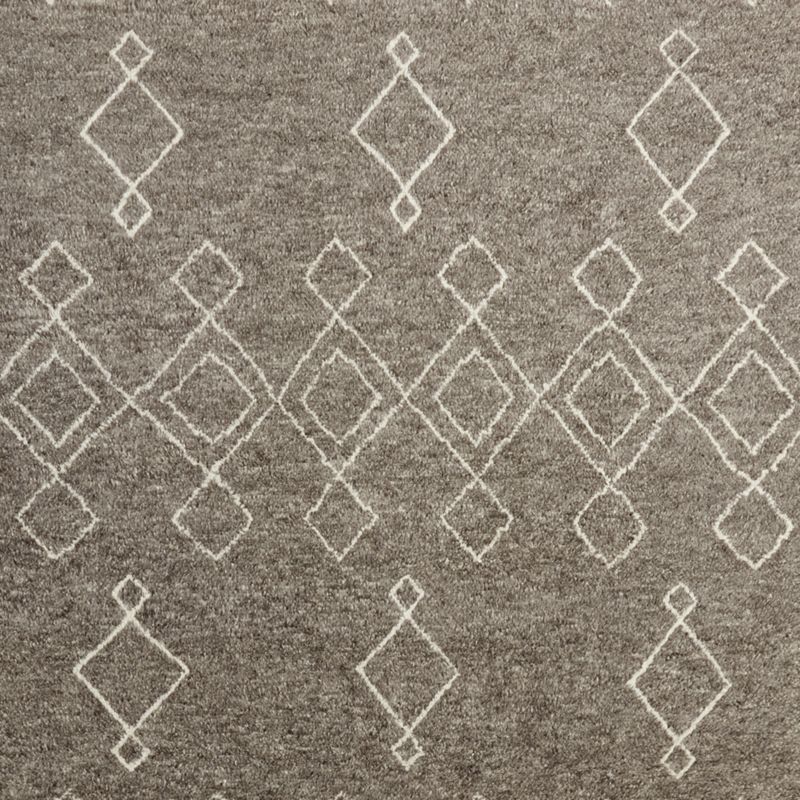 Algiers Wool Hand-Knotted Grey Area Rug 6'x9' - image 0 of 5