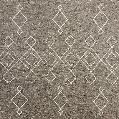 Algiers Wool Hand-Knotted Grey Area Rug 9'x12'