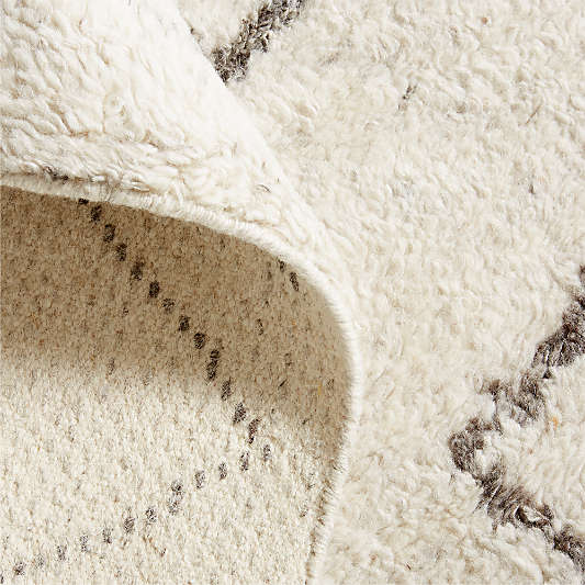 Algiers Wool Hand-Knotted Ivory Area Rug 10'x14'