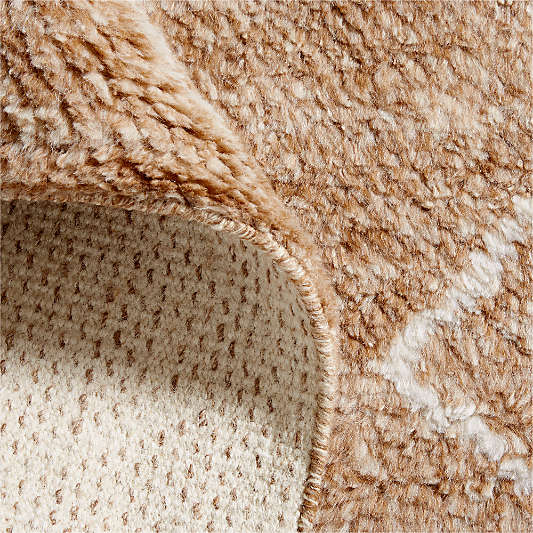 Algiers Wool Hand-Knotted Sand Brown Area Rug 10'x14'