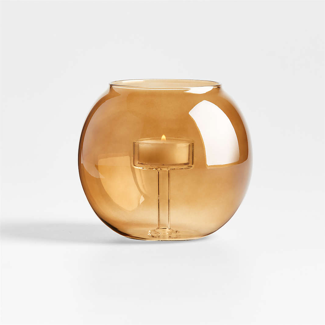 Crate & Barrel Daphne Brass Tealight Holder