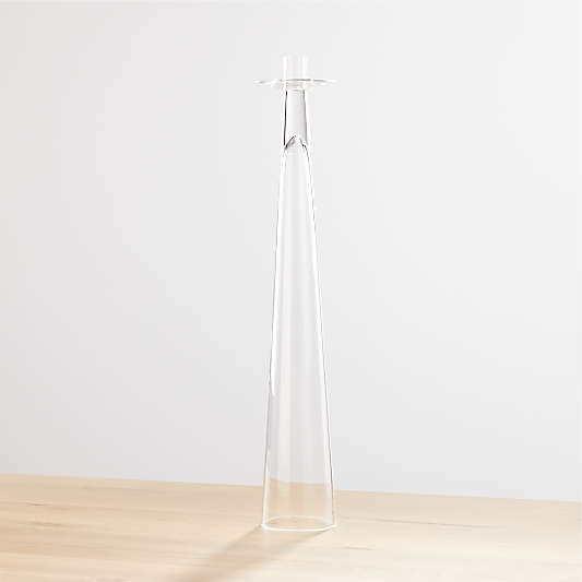 Alina Large Glass Taper Candle Holder