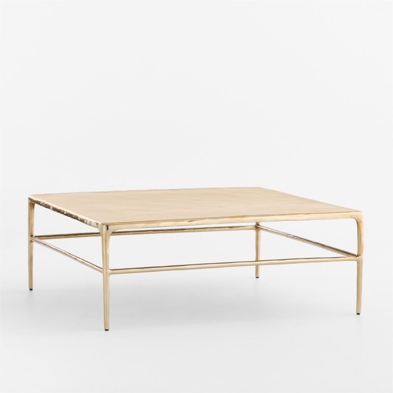 Alira Bronze Cast Aluminum 40" Square Coffee Table - image 1 of 4