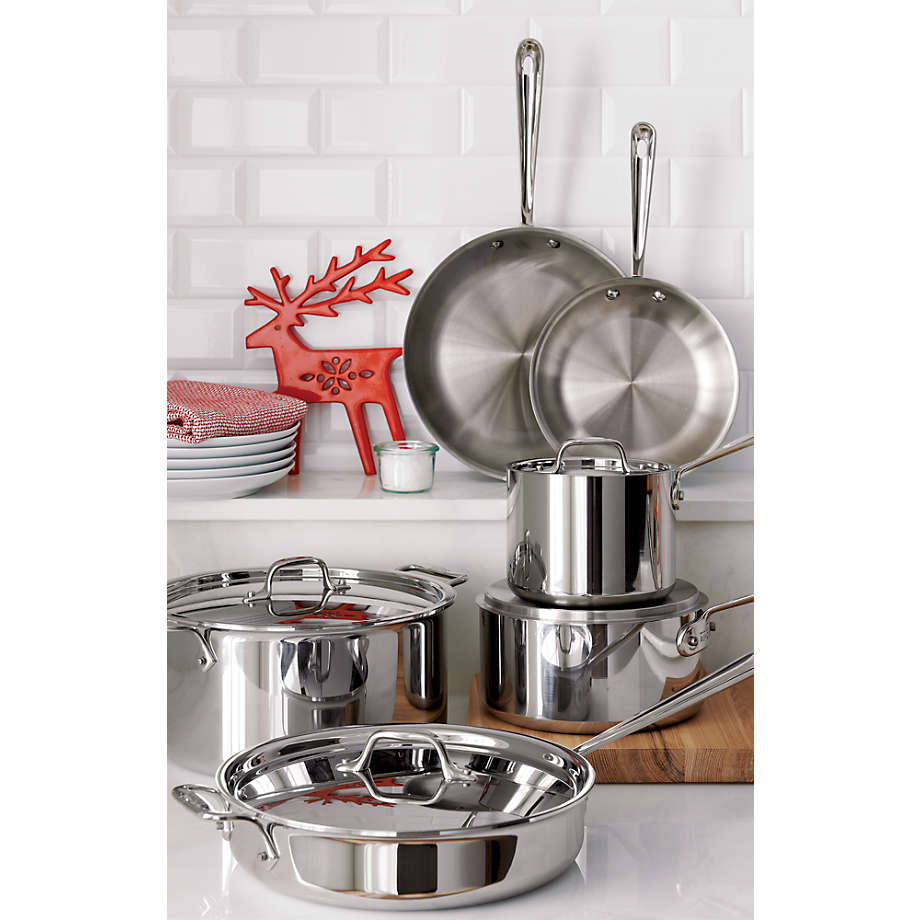 All-Clad d3 Stainless 10 Piece Cookware Set