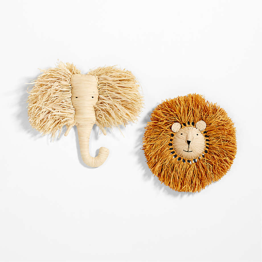 Safari Animal Wall Hooks  Fair Trade Nursery Decor & Gifts